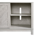 Eleanor 70" TV Stand with Sliding Door in White - Michael's Discount Furniture