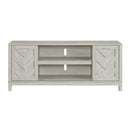 Eleanor 70" TV Stand with Sliding Door in White - Michael's Discount Furniture