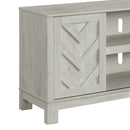 Eleanor 70" TV Stand with Sliding Door in White - Michael's Discount Furniture
