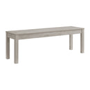 Eleanor Standard Height Dining Set in White-Rectangular Table and Four Chairs - Michael's Discount Furniture
