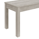 Eleanor Standard Height Dining Set in White-Rectangular Table and Four Chairs - Michael's Discount Furniture