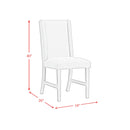 Eleanor Dining Side Chair with Heirloom Fabric in White (2 Per Carton) - Michael's Discount Furniture