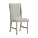 Eleanor Standard Height Dining Set in White-Rectangular Table and Four Chairs - Michael's Discount Furniture