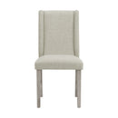 Eleanor Dining Side Chair with Heirloom Fabric in White (2 Per Carton) - Michael's Discount Furniture