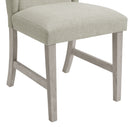 Eleanor Standard Height Dining Set in White-Rectangular Table and Four Chairs - Michael's Discount Furniture