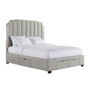 Harper King Upholstered Storage Bed - Michael's Discount Furniture