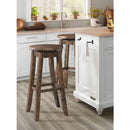 Finn 30" Swivel Backless Bar Stool of 2 - Michael's Discount Furniture