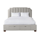 Harper King Upholstered Storage Bed - Michael's Discount Furniture