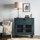 Industrial 2-Door Accent Chest - Michael's Discount Furniture