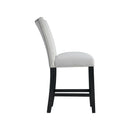 Francesca Gray Velvet Counter Height Chair Set of 2 - Michael's Discount Furniture