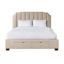 Harper King Upholstered Storage Bed - Michael's Discount Furniture