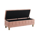 Crosby Tufted Storage Ottoman - Michael's Discount Furniture