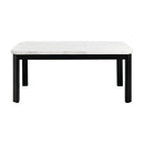 Francesca White Marble Standard Height Dining Table - Michael's Discount Furniture