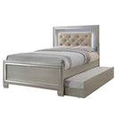 Platinum Youth Full Platform Bed w/ Trundle - Michael's Discount Furniture