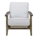 Metro Accent Chair in Taupe w/ Antique Legs - Michael's Discount Furniture