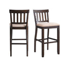 Stone 30" Slat Back Bar Stool Set of 2 - Michael's Discount Furniture