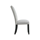 Francesca Gray Velvet Side Chair set of 2 - Michael's Discount Furniture