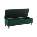 Crosby Tufted Storage Ottoman - Michael's Discount Furniture