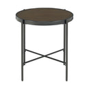 Vienna Round End Table with Wooden Top - Michael's Discount Furniture