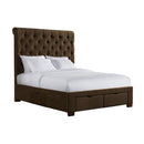 Waldorf Queen Upholstered Storage Bed - Michael's Discount Furniture