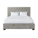 Waldorf King Upholstered Storage Bed - Michael's Discount Furniture
