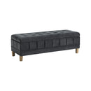 Crosby Tufted Storage Ottoman - Michael's Discount Furniture