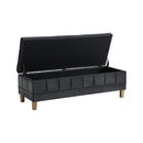 Crosby Tufted Storage Ottoman - Michael's Discount Furniture
