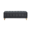 Crosby Tufted Storage Ottoman - Michael's Discount Furniture