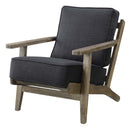 Metro Accent Chair in Onyx w/ Antique Legs - Michael's Discount Furniture