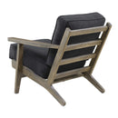Metro Accent Chair in Onyx w/ Antique Legs - Michael's Discount Furniture