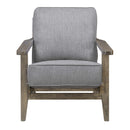 Metro Accent Chair in Slate w/ Antique Legs - Michael's Discount Furniture