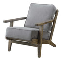 Metro Accent Chair in Slate w/ Antique Legs - Michael's Discount Furniture