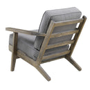 Metro Accent Chair in Slate w/ Antique Legs - Michael's Discount Furniture