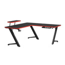 Waterside L shape Desk in Black - Michael's Discount Furniture