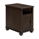 Wagner Chairside Table with USB in Cherry - Michael's Discount Furniture