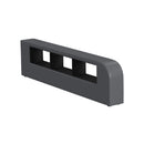 Valari Side Bookcase in Grey PU - Michael's Discount Furniture