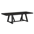 Transcend Standard Height Dining Set in Charcoal-Table and Four Chairs - Michael's Discount Furniture