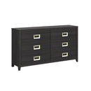 Tobias 6-Drawer Dresser in Black - Michael's Discount Furniture