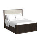 Sylvie UPH Bed with White Fabric - Michael's Discount Furniture
