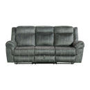 Sorrento Motion Sofa with Dropdown in FB367 Charcoal - Michael's Discount Furniture
