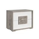 San Matteo 2-Drawer Nightstand with USB in Dual Tone - Michael's Discount Furniture