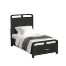 Ridgemont Storage Bed in Black with Grain - Michael's Discount Furniture