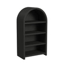 Ridgemont Open Bookcase in Black with Grain - Michael's Discount Furniture
