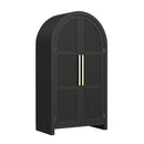 Ridgemont Large Bookcase in Black with Grain - Michael's Discount Furniture