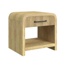 Ridgemont End Table with USB in Natural - Michael's Discount Furniture