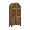 Portico Display Cabinet in Brown Oak - Michael's Discount Furniture