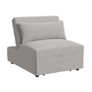 Pluto Chair with kidney pillow, Klik Klak and Pop up in Coronado Grey - Michael's Discount Furniture