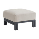 Playa Ottoman - Dark Grey and Olefin Beige - Michael's Discount Furniture