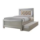 PLATINUM YOUTH PLATFORM W/ TRUNDLE BEDROOM SET - Michael's Discount Furniture