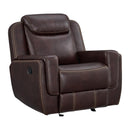 Panther Glider Motion Recliner in Neono Brown - Michael's Discount Furniture